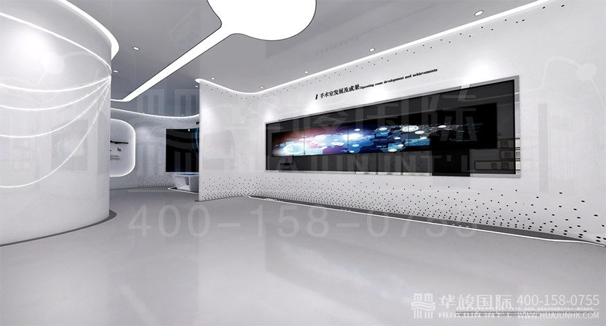 华剑建设集团医疗智慧展厅设计